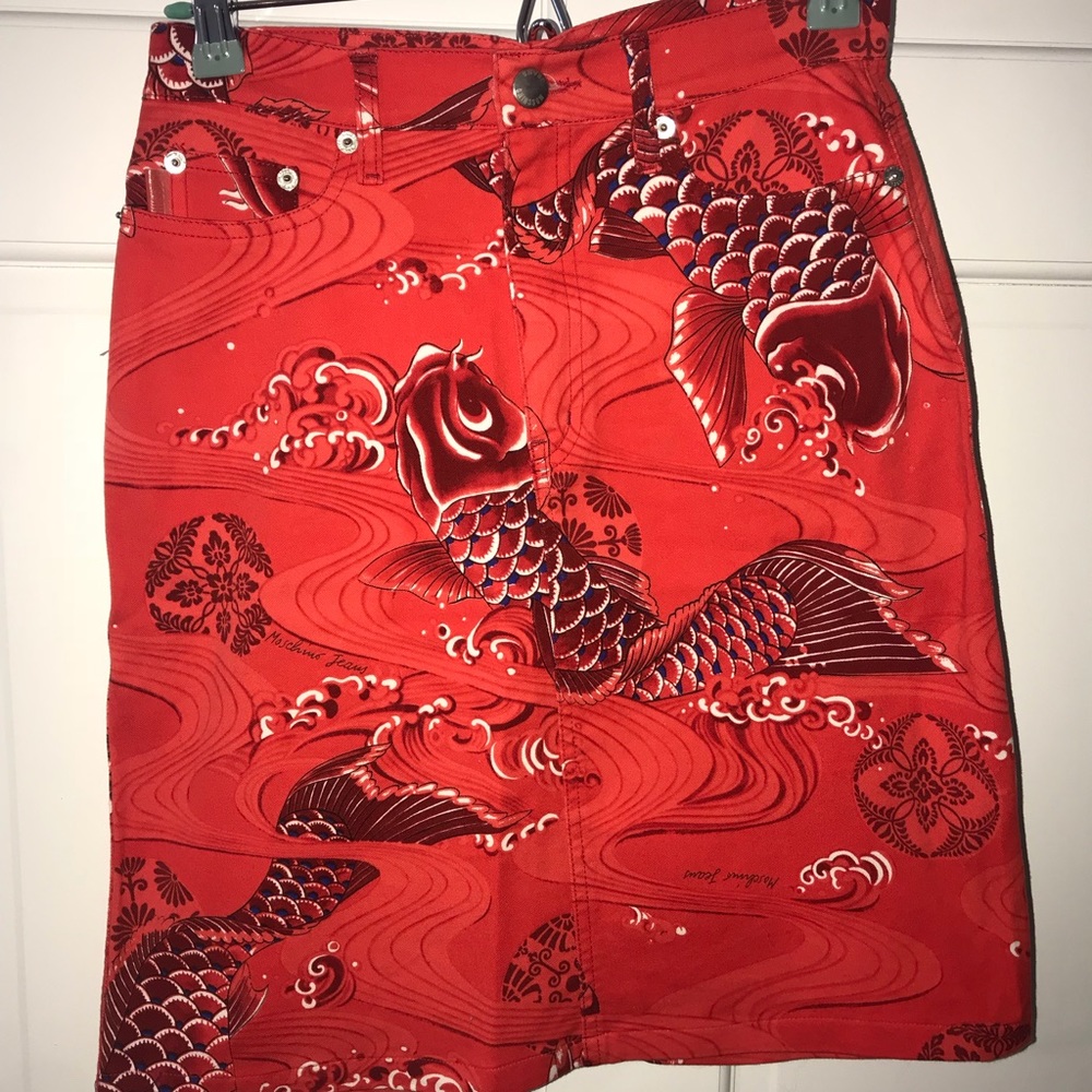 SOLD Moschino Jeans Koi skirt